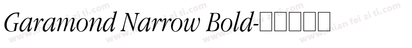 Garamond Narrow Bold字体转换